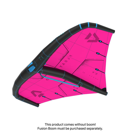 Fuzzy Pink Duotone Float wing on a white background