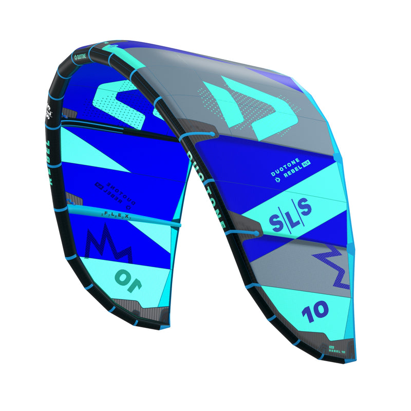 Load image into Gallery viewer, 2024 Duotone Rebel SLS Kiteboarding Kite Royal Blue / Mint
