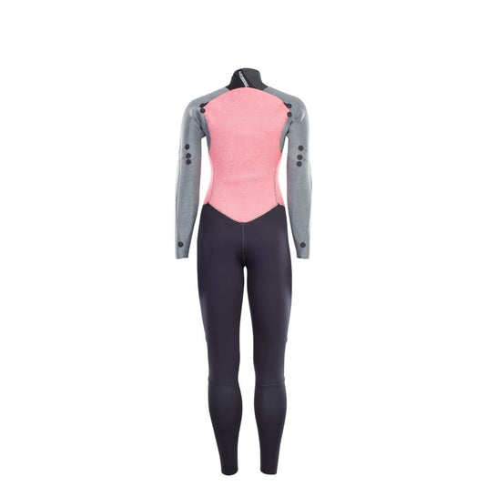 Inside back of an Ion wetsuit on a white background