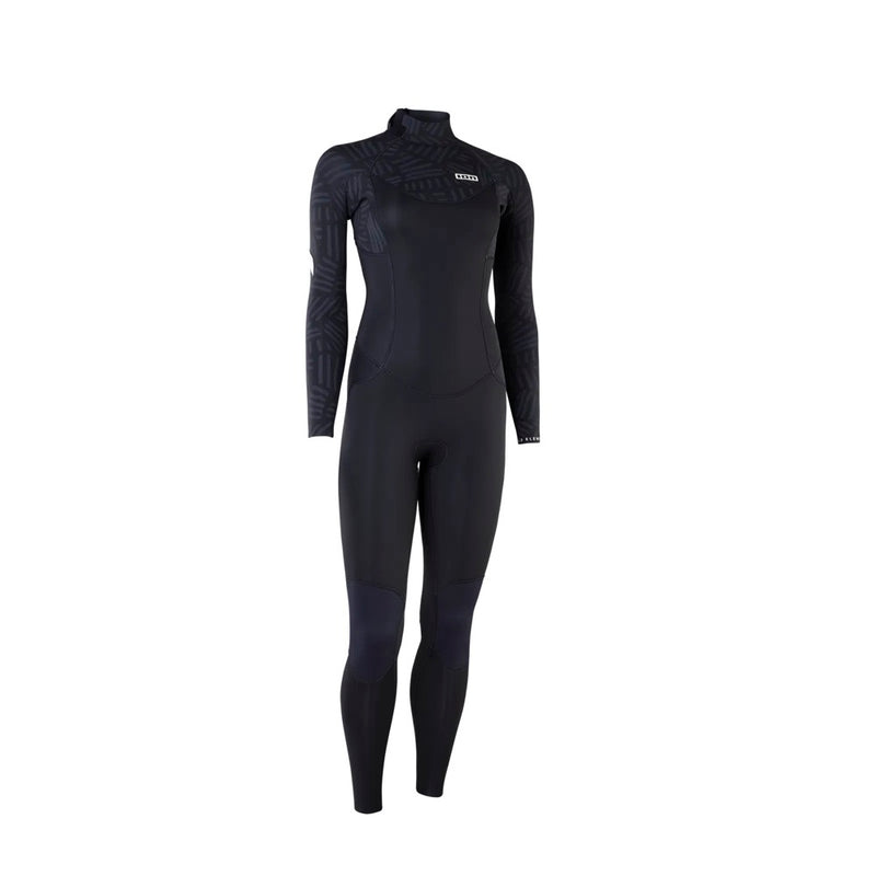 Load image into Gallery viewer, Front of an Ion Black wetsuit on a white background

