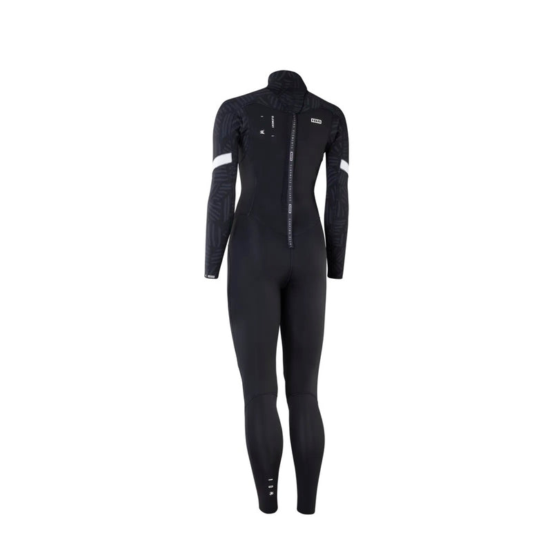 Load image into Gallery viewer, Back of an Ion Black wetsuit on a white background
