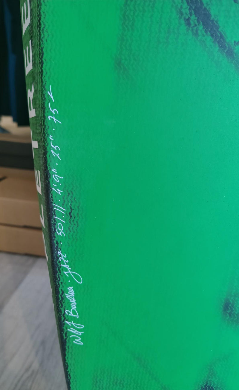 Load image into Gallery viewer, Green Hat Kiteboarding-Appletree Jazz 75L USED-Close Up View of Board Dimensions
