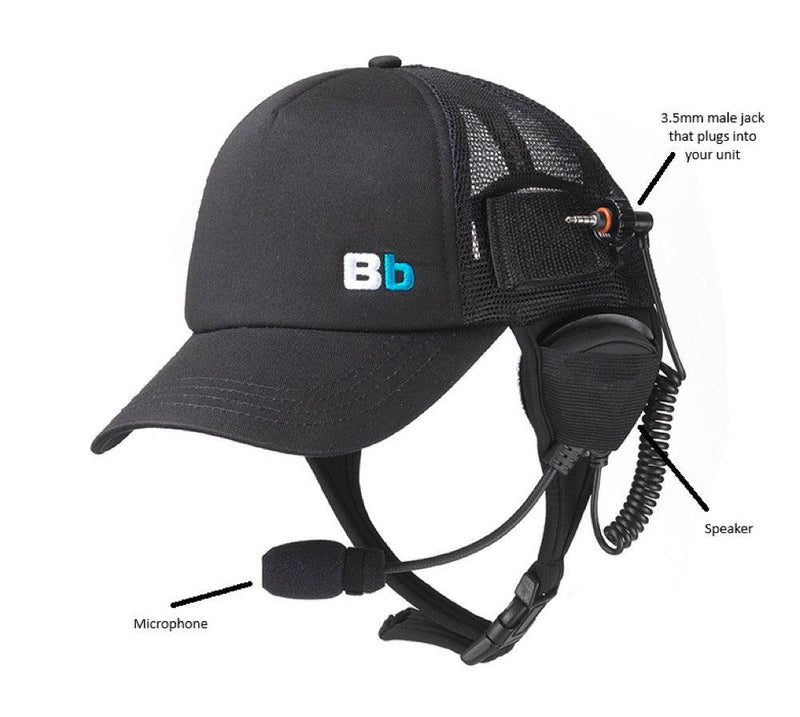 Load image into Gallery viewer, B01CR-Surf-Cap-Headset-without-unit-new-black-with-description
