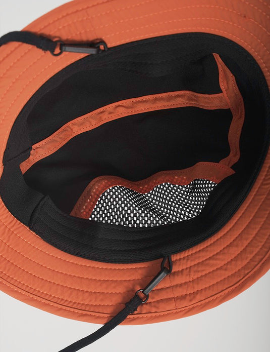 Green Hat Kiteboarding-Code Foils Bucket Hat-Close Up View of the Inside of the Hat