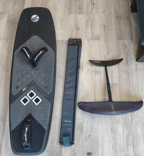Green Hat Kiteboarding-Cabrinha AV8 Complete Foil Setup-AV8 Board, 105 Carbon Mast and AV8 Foil with Cover