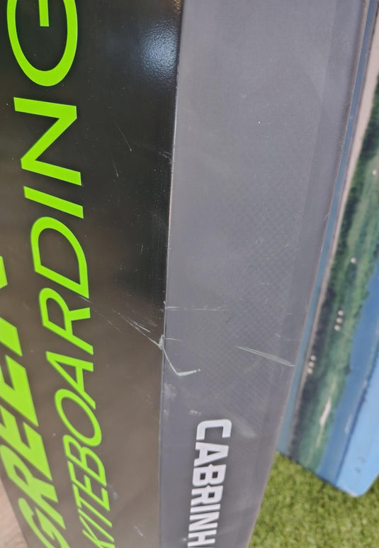 Green Hat Kiteboarding-Cabrinha AV8 Complete Foil Setup-AV8 Carbon Foilboard Rail Scratch Close Up View