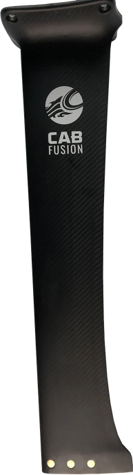 Green Hat Kiteboarding-Cabrinha Fusion Carbon Mast-Black Mast with CAB Fusion logo on a white background