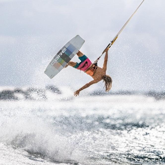 Load image into Gallery viewer, Green Hat Kiteboarding-Core Fusion 6 Kiteboard Twintip-Action Shot
