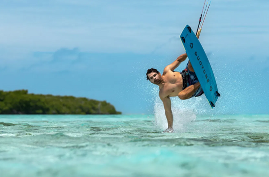 Green Hat Kiteboarding-Duotone Big Air SLS Kiteboard-Action Shot-BMan Kiteboarding on Big Air Board