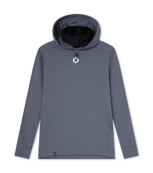Gray Duotone Longsleeve Wetshirt Guard men with a Duotone brand logo on a white background