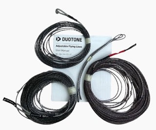 Green Hat Kiteboarding-1 Pair of Duotone Adjustable Front lines for a Trust Bar 