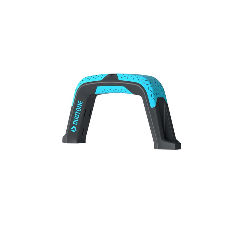 Load image into Gallery viewer, Black and blue twin tip handle with Duotone branding on a white background
