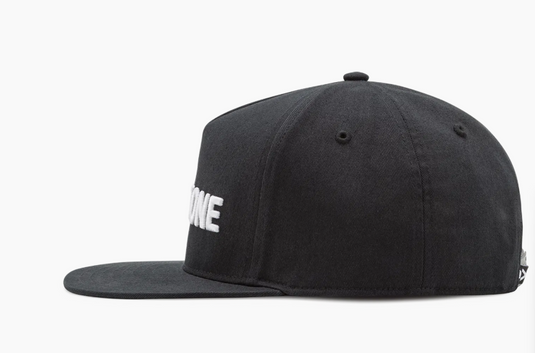 Green Hat Kiteboarding-Duotone ICON 5Panel Cap-Side View on a White Background