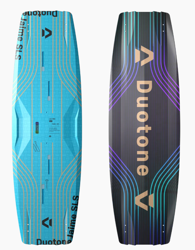 Load image into Gallery viewer, Green Hat Kiteboarding-Jaime SLS Kiteboard-Top and Bottom View on a White Background
