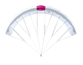 Load image into Gallery viewer, Green Hat Kiteboarding-Duotone Stash Parawing-White-Front View
