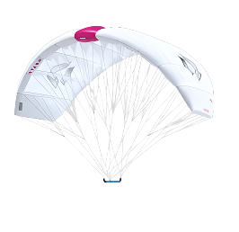Load image into Gallery viewer, Green Hat Kiteboarding-Duotone Stash Parawing-White-Leading Edge Right View
