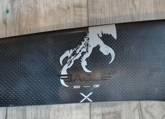 Green Hat Kiteboarding-F-One Eagle X800 Full Foil-Eagle X 800 Foil with 85cm HM Mast-Bottom View of Front Wing Specs