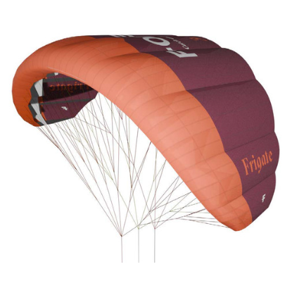 Green Hat Kiteboarding-F-One Frigate Parawing-Left Leading Edge View