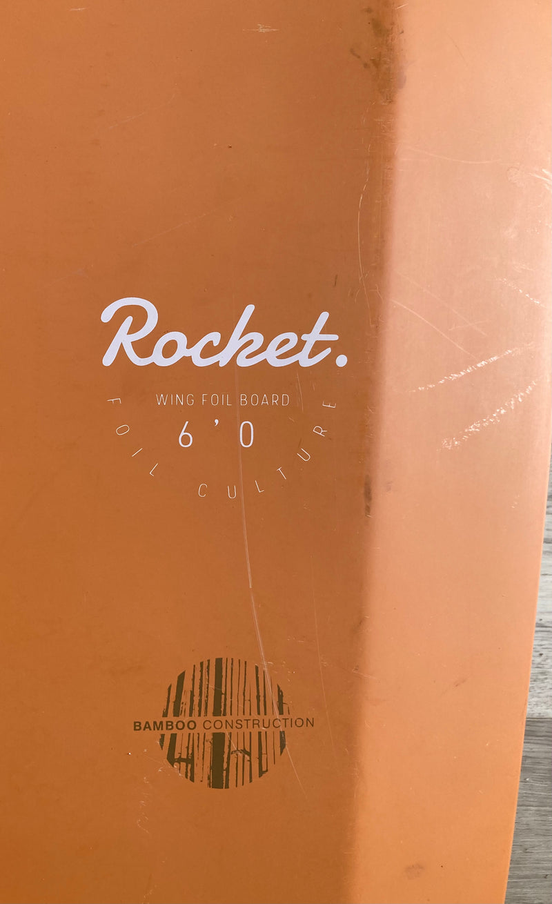 Load image into Gallery viewer, Green Hat Kiteboarding-F-One 6&#39; Rocket Wing Board-Bottom View Specs
