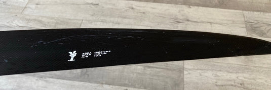 Green Hat Kiteboarding-F-One 1900 Jam Foil Plane USED-Bottom View Left Wing Tip