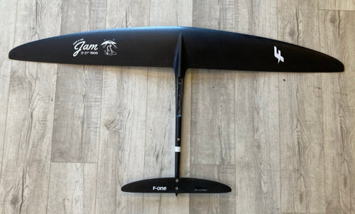Green Hat Kiteboarding-F-One 1900 Jam Foil Plane USED-Top View of Plane