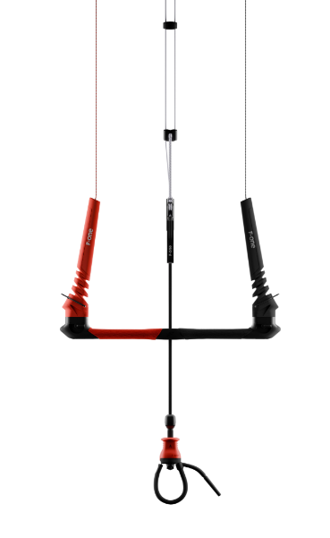 Load image into Gallery viewer, Green Hat Kiteboarding-F-One ATOM Control Bar-Top View on a White Background
