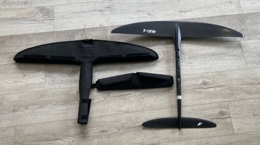 Green Hat Kiteboarding- F-One HM Carbon Eagle 690 Plane-Bottom View with Covers
