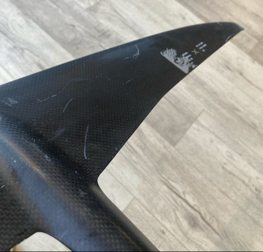 Green Hat Kiteboarding-F-One Eagle X 700 UHM Carbon Plane USED-Bottom View of Left Wing Tip of Front Wing