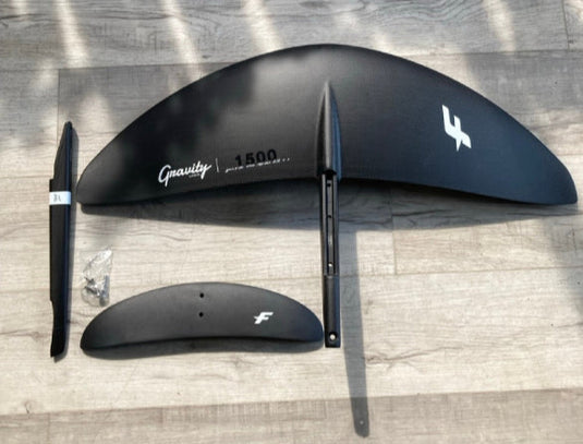 Green Hat Kiteboarding-F-One Gravity 1500 Carbon V3 Foil Plane USED-Top View