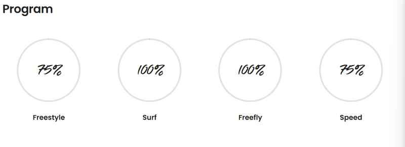 Load image into Gallery viewer, Green Hat Kiteboarding-F-One Swing V4-Program Chart
