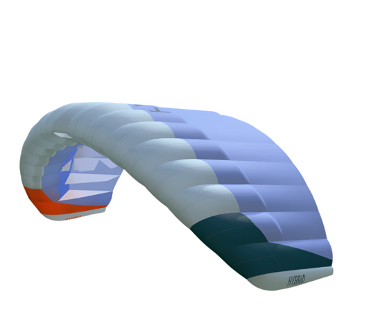 Green Hat Kiteboarding-Flysurfer Hybrid² Foil Kite-Provence-Rendering