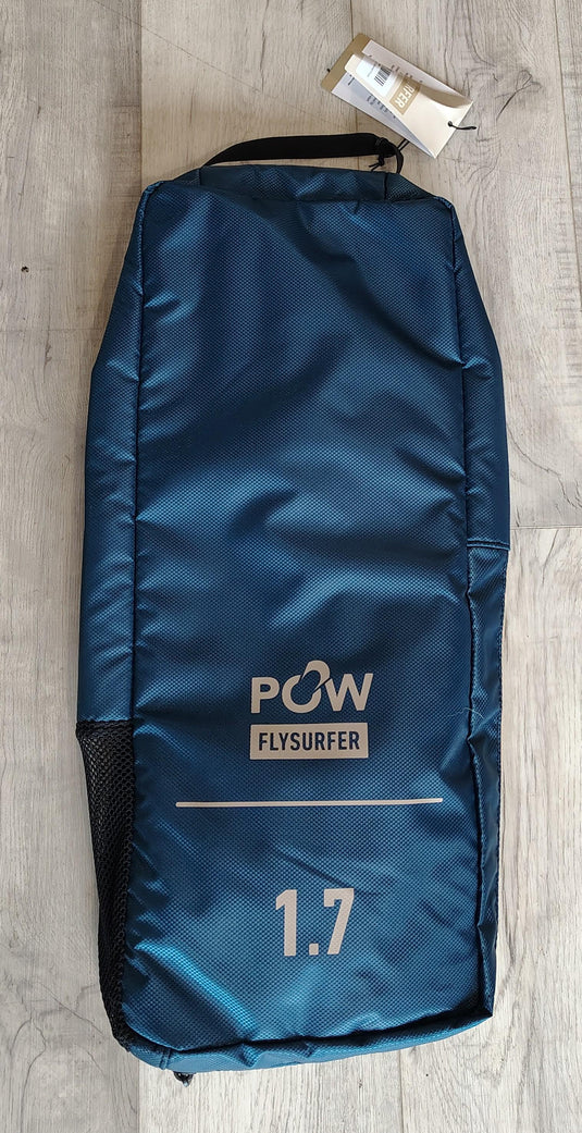 Green Hat Kiteboarding-Flysurfer POW 1.7M USED-Close Up View of Parawing Bag