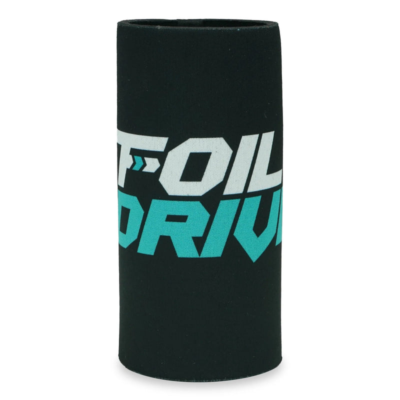 Load image into Gallery viewer, Green Hat Kiteboarding-Foil Drive Slim Stubby Cooler-Front View of Neoprene Sleeve on a White Background
