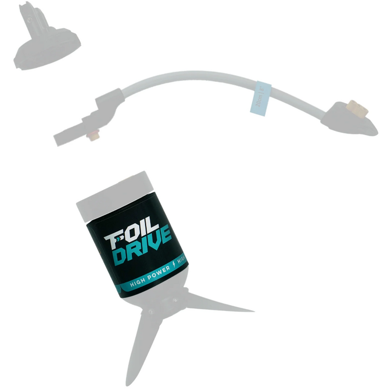 Load image into Gallery viewer, Green Hat Kiteboarding-Foil Drive Disassembled High Power Motor Assembly on a White Background
