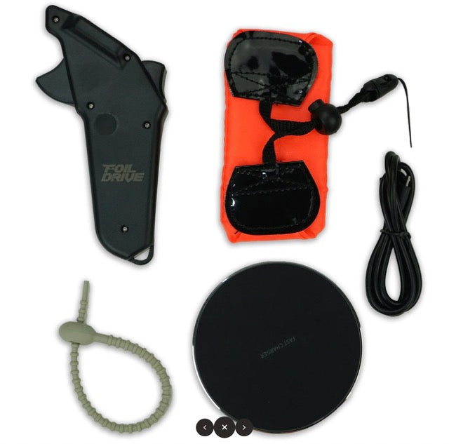 Load image into Gallery viewer, Green Hat Kiteboarding-Foil Drive Throttle Controller-Full Kit View
