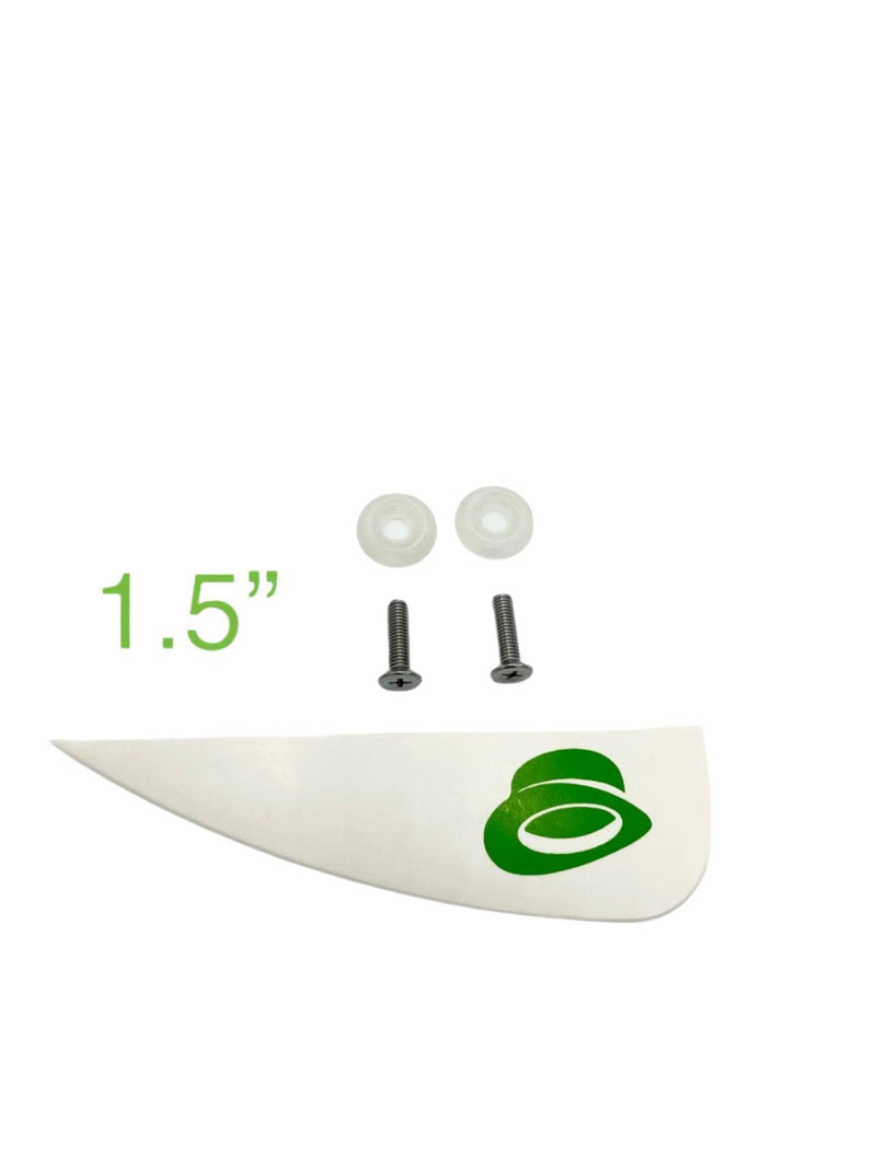 Load image into Gallery viewer, Green Hat Fins 1.5 White 
