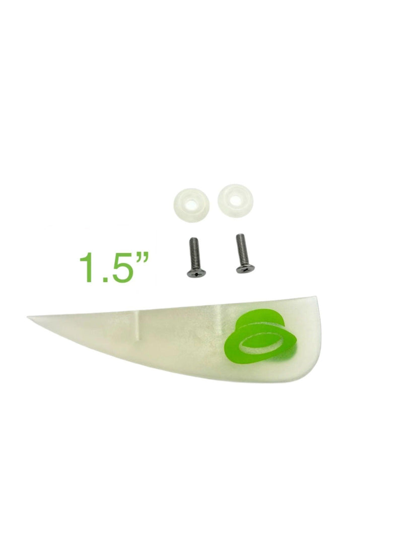 Load image into Gallery viewer, Green Hat Fins 1.5 clear 
