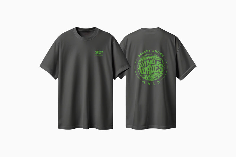 Load image into Gallery viewer, Green Hat Wind &amp; Waves Event T-Shirt
