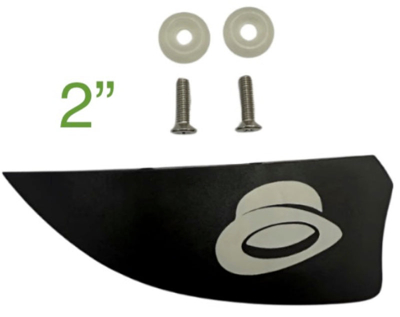 Load image into Gallery viewer, Green Hat fin 2 Black 
