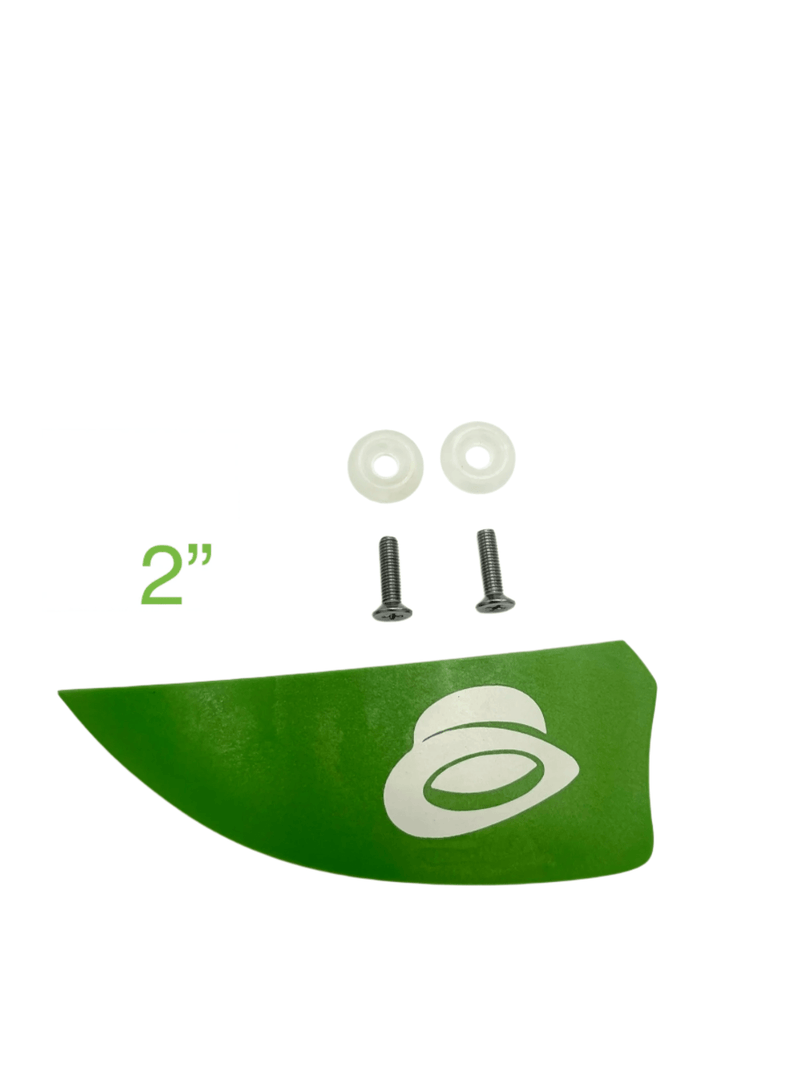 Load image into Gallery viewer, Green Hat fin 2&quot; Green
