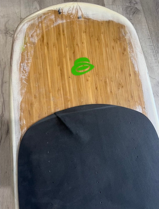 Green Hat Plate Mount Foilboard - Needs Repair