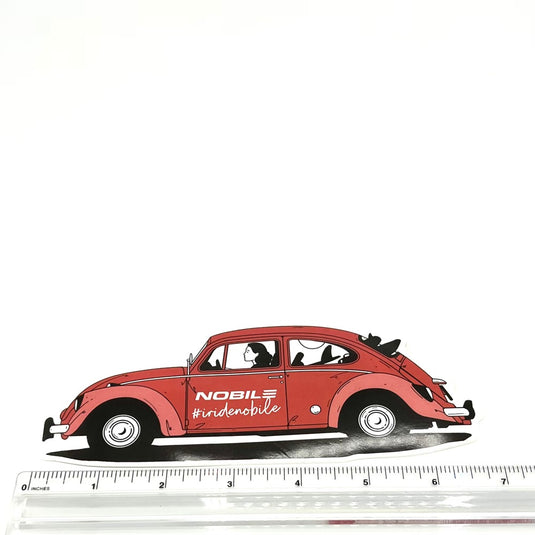 Nobile Red Car Sticker