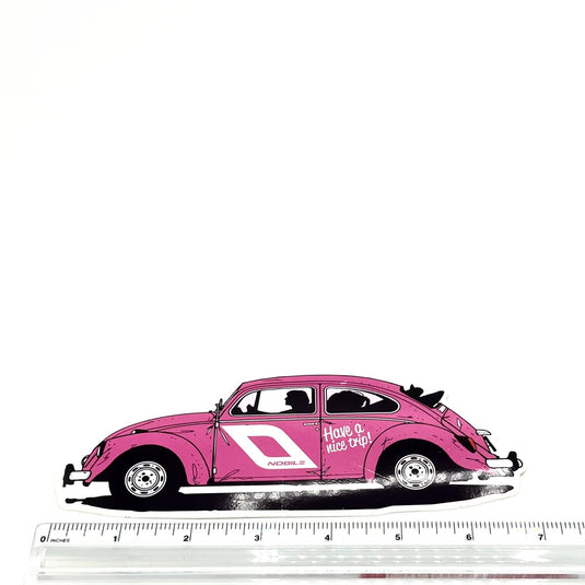 Nobile Pink Car Sticker