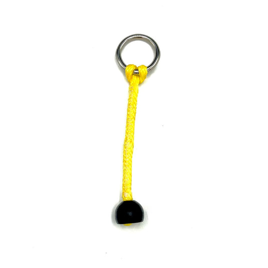 PKS Leash Quick Connect Pigtail With Stopper Ball & Stainless Steel Ring Yellow