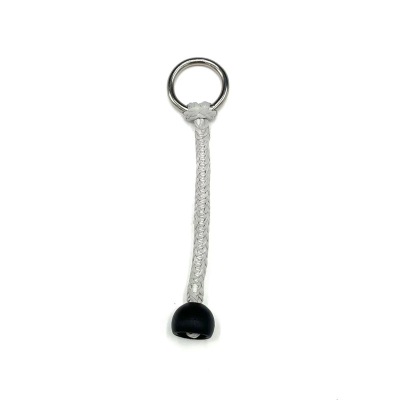 Load image into Gallery viewer, PKS Leash Quick Connect Pigtail With Stopper Ball &amp; Stainless Steel Ring Grey
