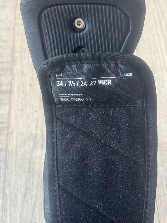 Velcro and size tag