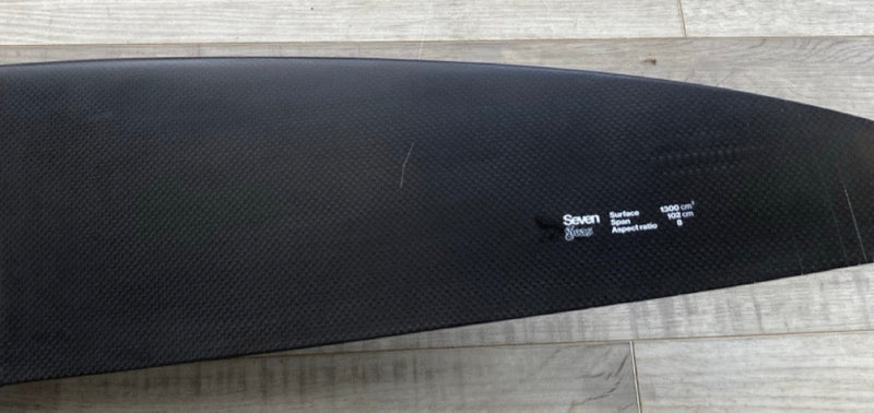 Load image into Gallery viewer, Green Hat Kiteboarding-F-One Seven Seas 1300 Foil Plane USED-Bottom View Left Wing TIp
