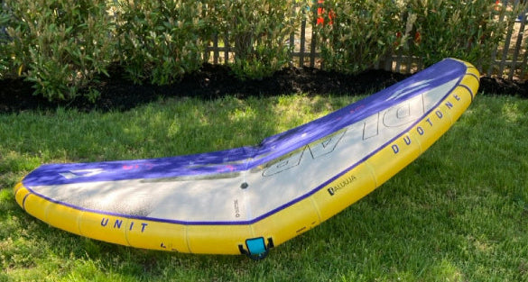 Load image into Gallery viewer, Green Hat Kiteboarding-2025 Duotone UNIT DLAB 4.5m USED-Leading Edge Top View
