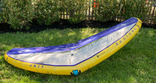 Green Hat Kiteboarding-2025 Duotone UNIT DLAB 4.5m USED-Leading Edge Top View