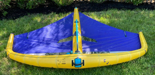 Green Hat Kiteboarding-Duotone Unit LAB 3.5 Wing USED-Leading Edge View Upside Down